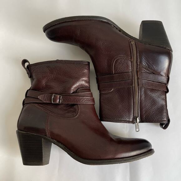 Frye Women's Ankle Boots in Dark Brown - Picture 7 of 12